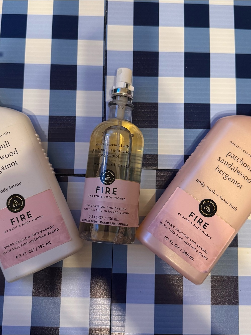 FIRE Set of 3 NWT VHTF Bath & Body Works